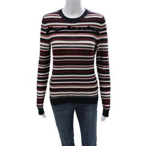Brooks Brothers Red Fleece Women Striped Cotton Pullover Size XS